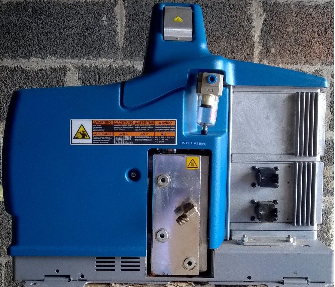 open parts of hot melt