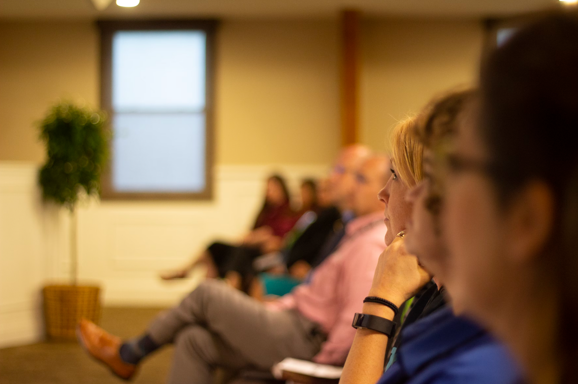 students in a classroom being trained to go on the mission field