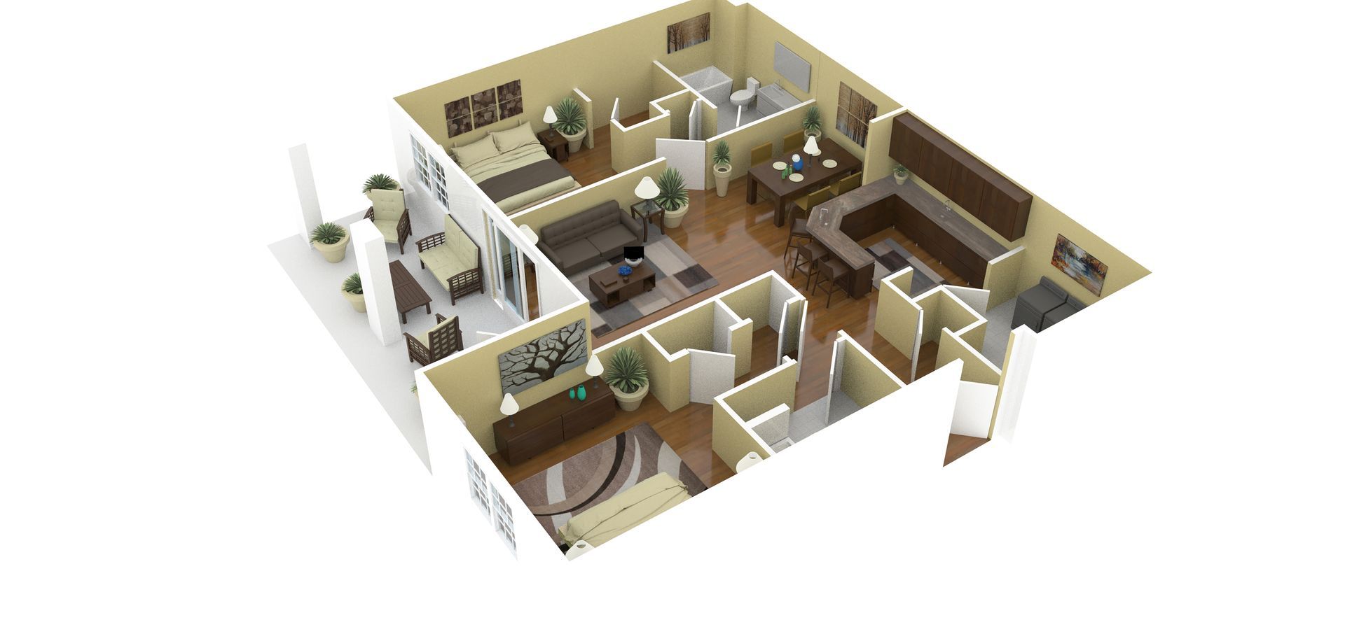 2 Bedroom floorplan