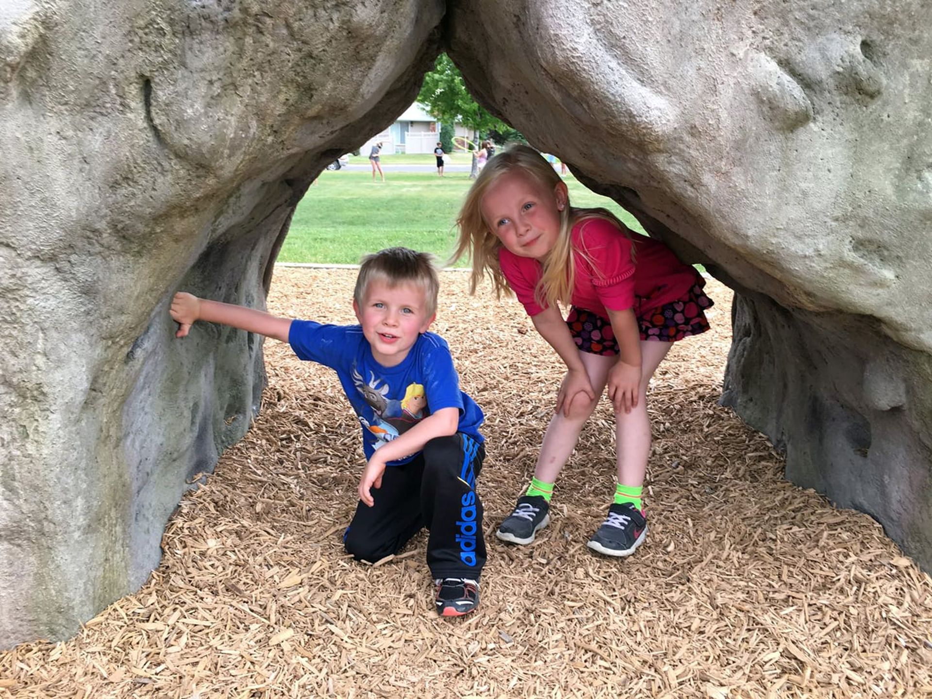 Image of grandchildren playing