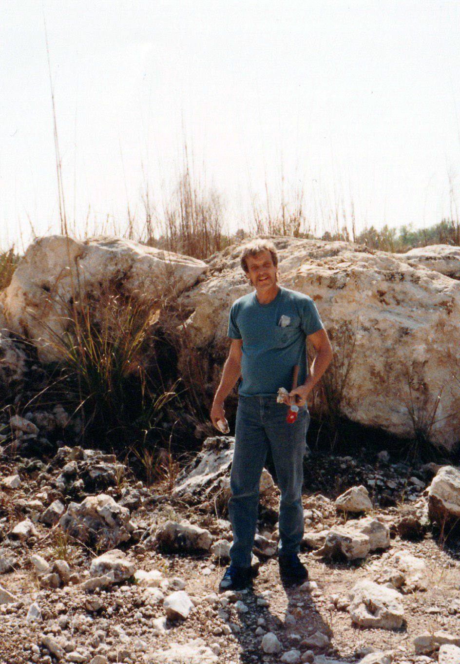 Image of Jim in front of rock formation