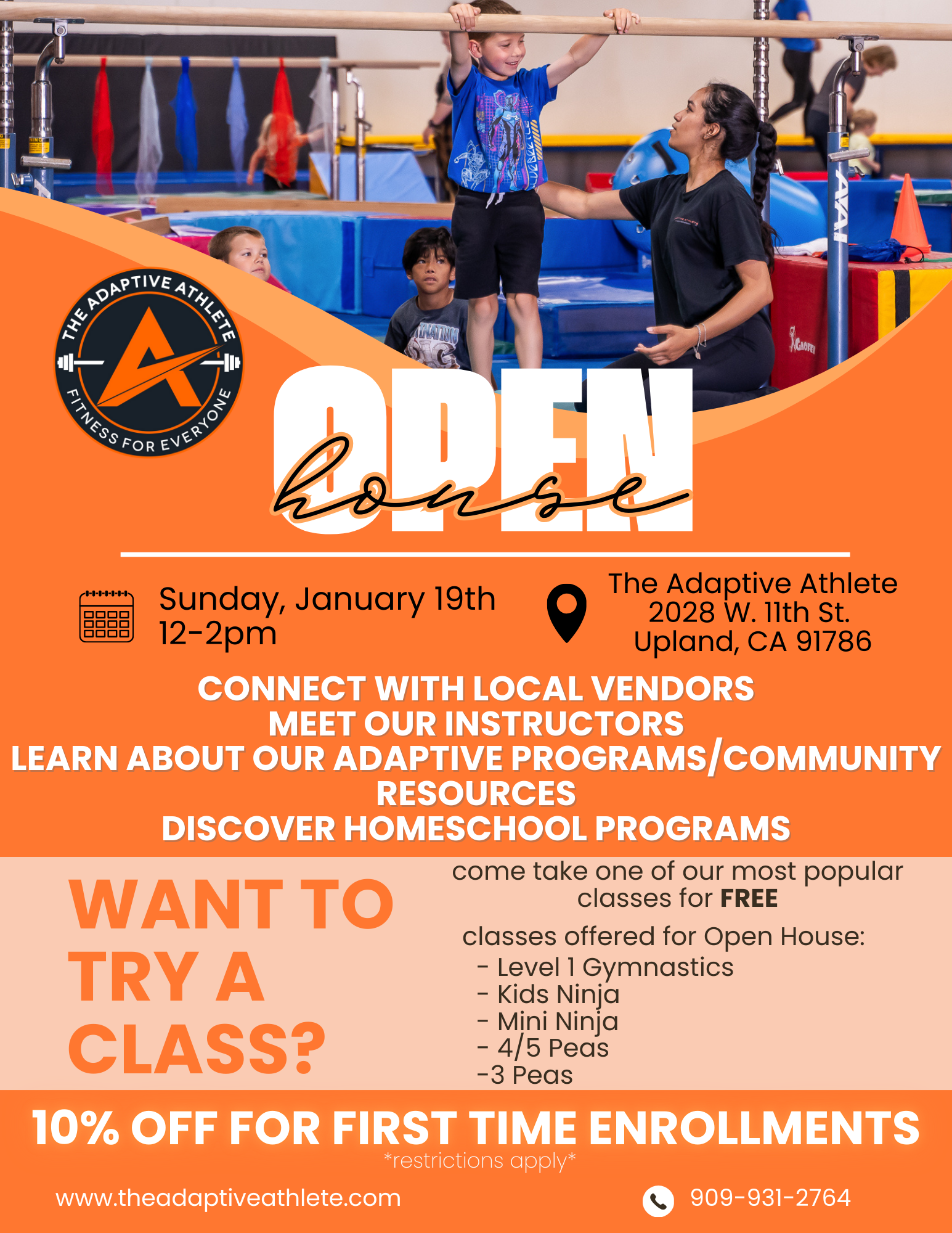 A open house at the adaptive athlete in upland