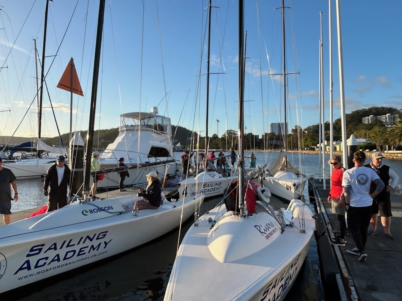 Two Sailboats on a Blue Body of Water — Gosford Sailing Club in Gosford, NSW