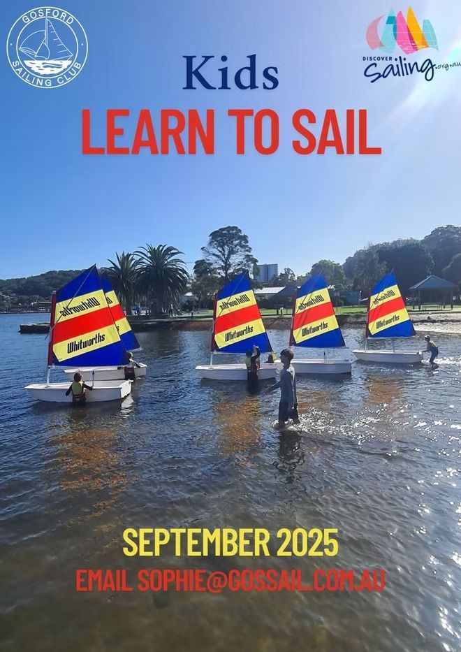 A Poster for Kids Learn to Sail — Gosford Sailing Club in Gosford, NSW