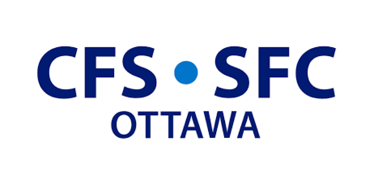 A blue and white logo for cfs sfc ottawa