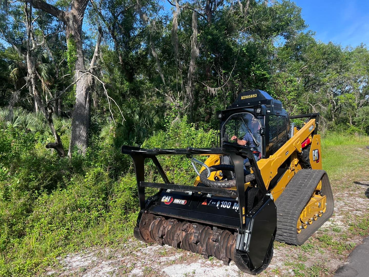 Compact Loader in Action — Dade City, FL — Stealth Mulching
