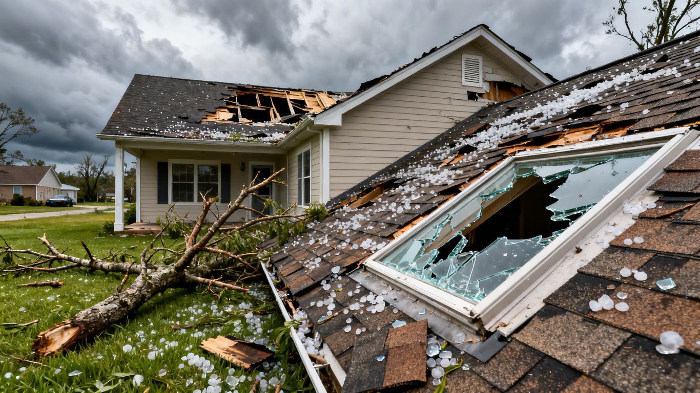 hail damage roof Georgia