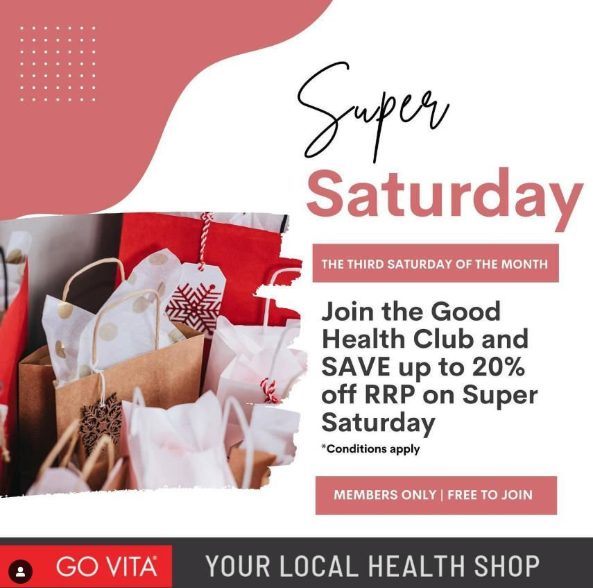 Health Product Enquiries | Super Saturday Promo in Red Color Scheme | Toronto, NSW