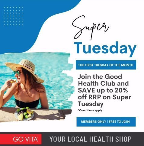 Health Product Enquiries | Super Tuesday Promo in Blue Color Scheme | Toronto, NSW