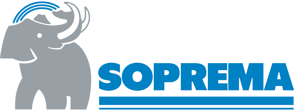 A logo for a company called suprema with an elephant on it.