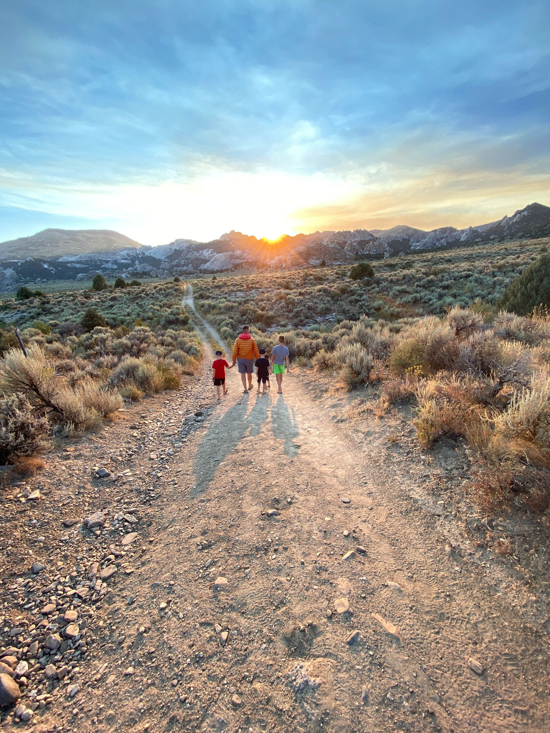 Equinox Townhomes on Lincoln hiking. 