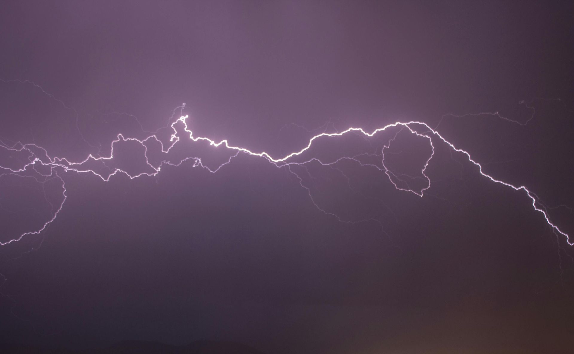 A lightning strike.