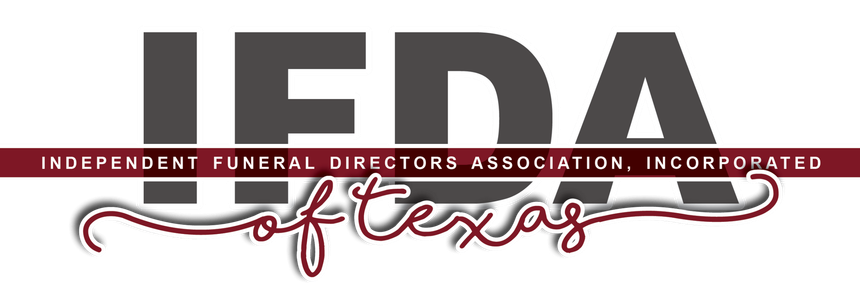 The logo for the national funeral directors and morticians association