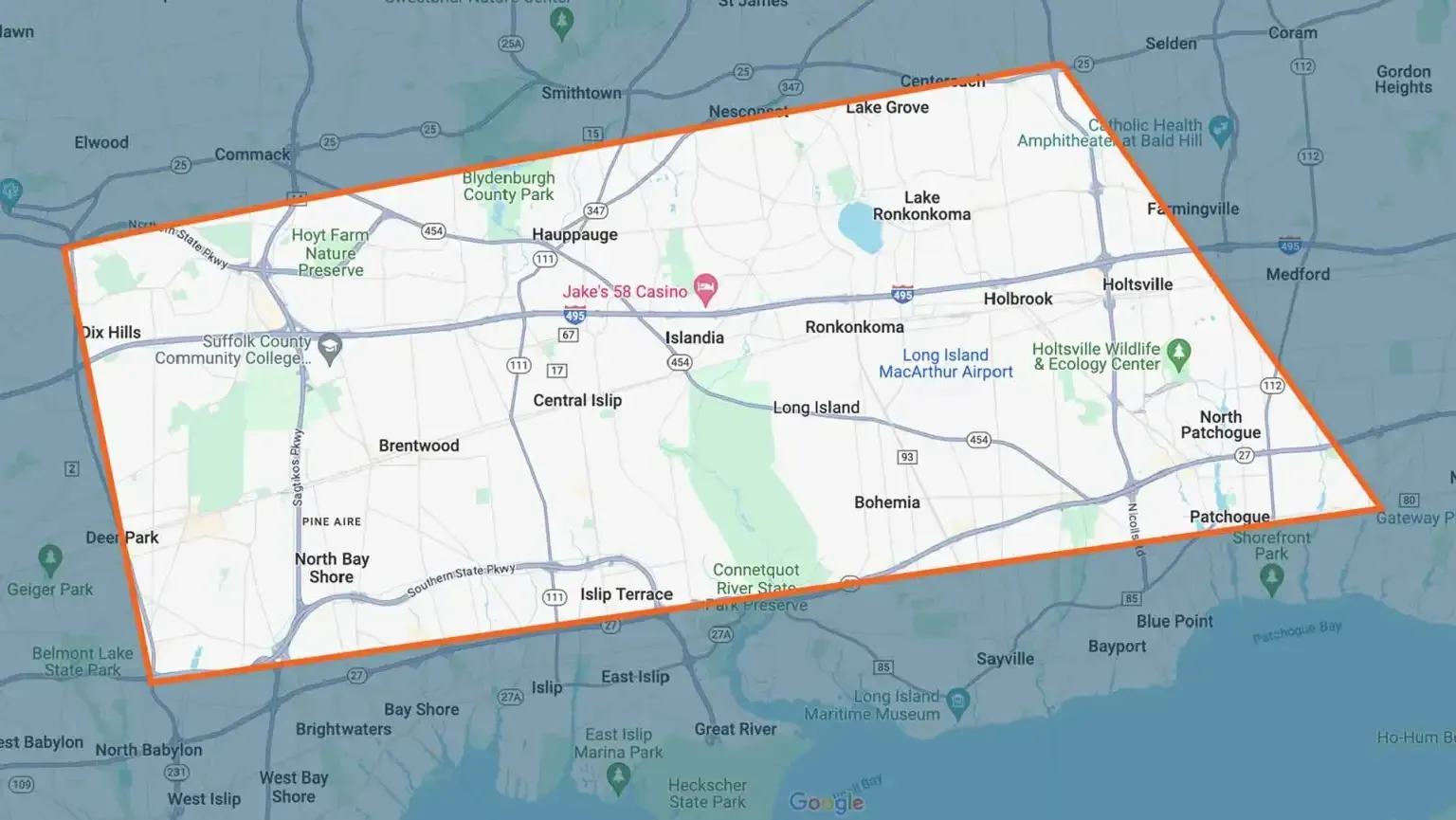 A map overlay of the Niagara region, including St. Catharines, Welland, and Thorold, highlighted by a trapezoidal border.