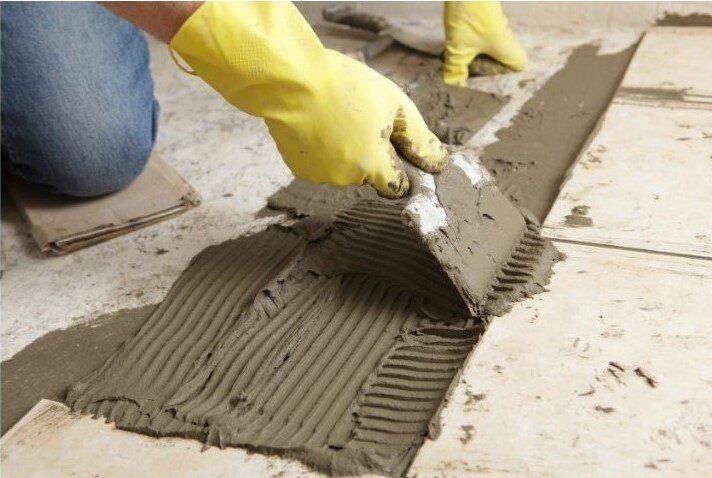 Handyman Surrey installing new tile