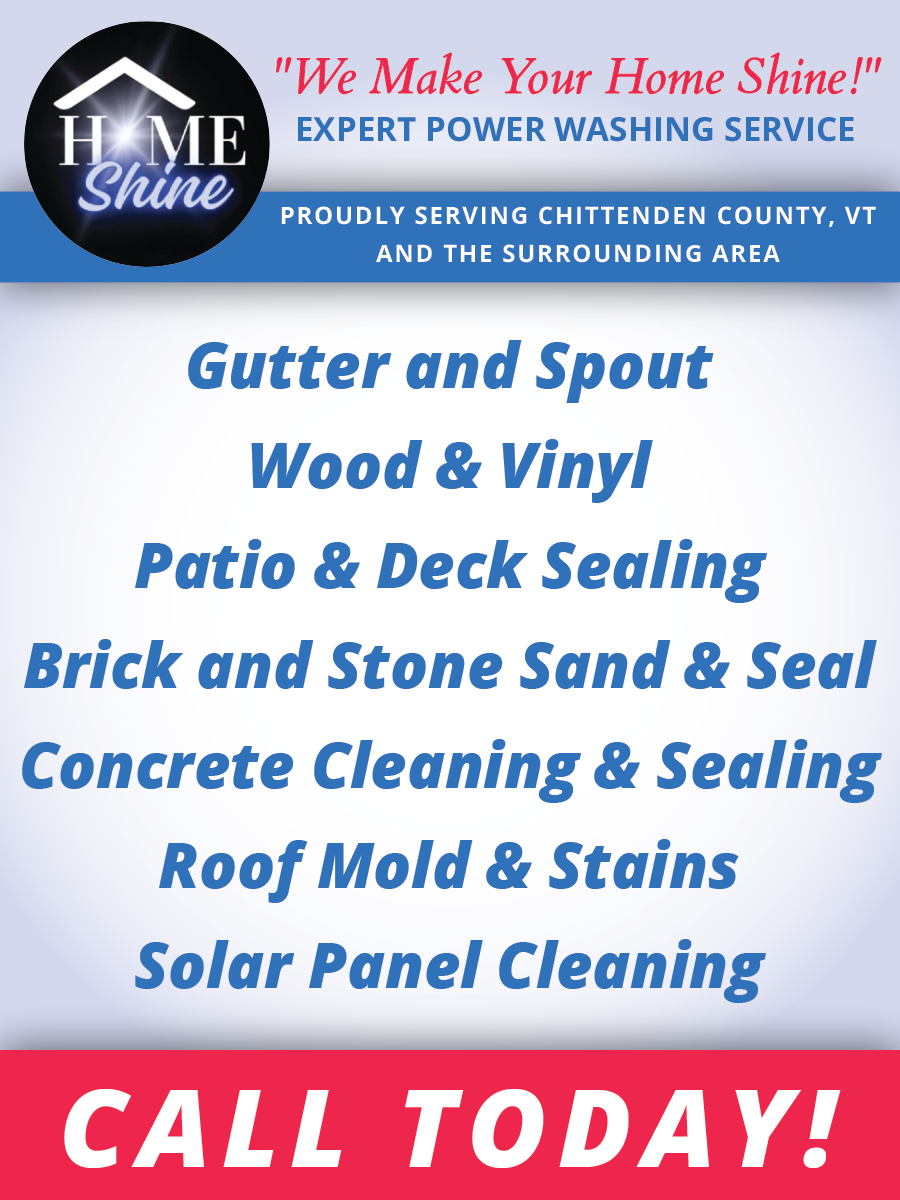 A home shine advertisement that says call today