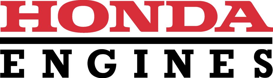 The honda engines logo is red and black on a white background.