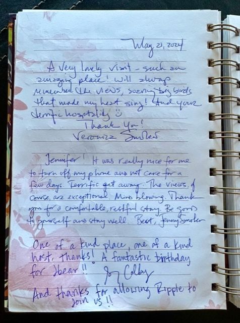 A notebook is open to a page that says today is way