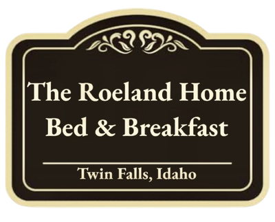 Black and gold sign for