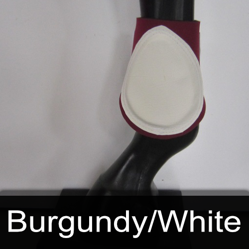 A burgundy and white item on a mannequin