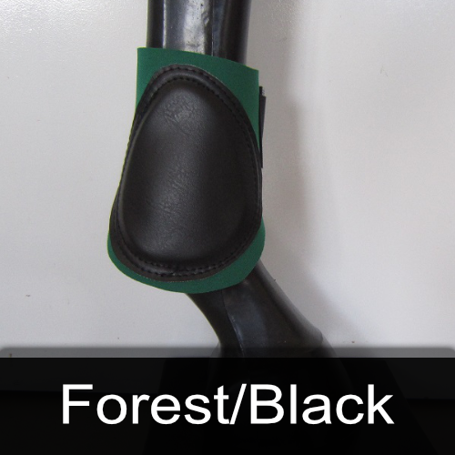 A picture of a horse 's leg in forest / black