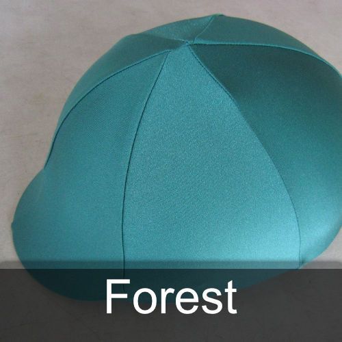 A green hat with the word forest on it