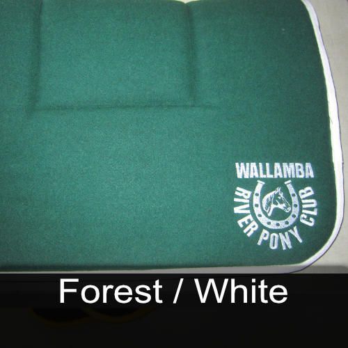 A green wallamba river pony club saddle pad