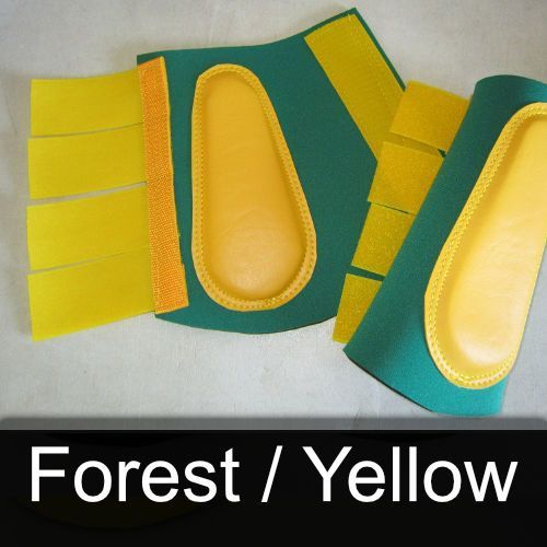 A green and yellow item with the words forest / yellow below it