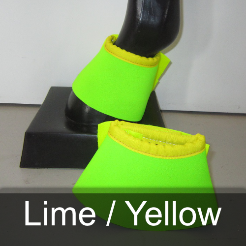 A pair of neon yellow shoes on a mannequin
