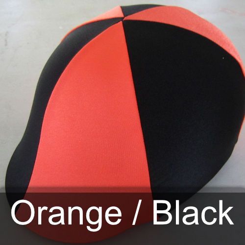 An orange and black ball with the words orange / black below it