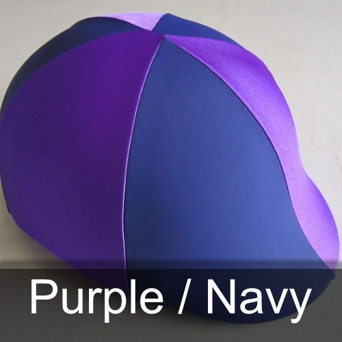 A purple and blue ball with the words purple / navy below it