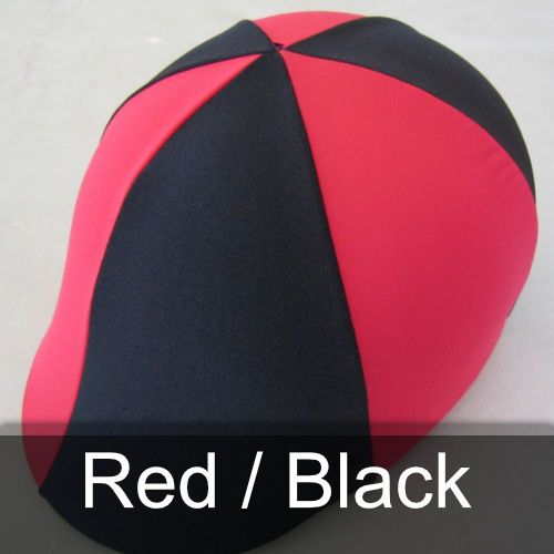 A red and black hat with the words red / black below it