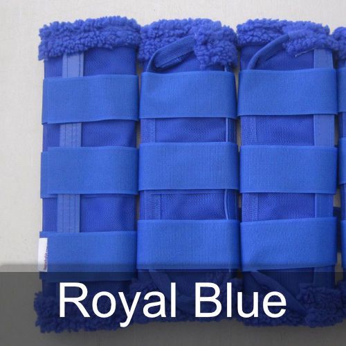 A row of blue bandages that say royal blue