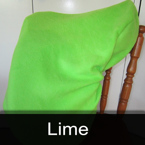 A lime green blanket is sitting on a chair