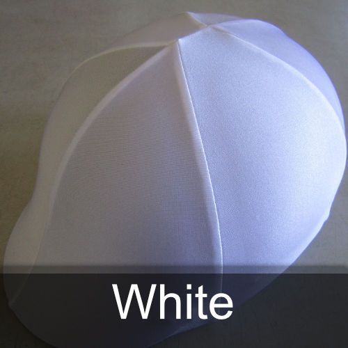 A white baseball cap with the word white below it