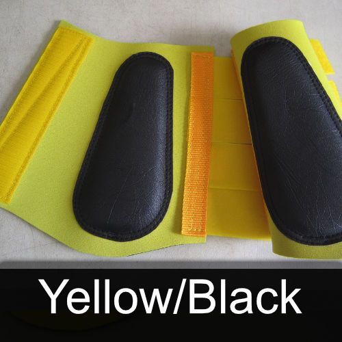 A yellow and black item that says yellow / black