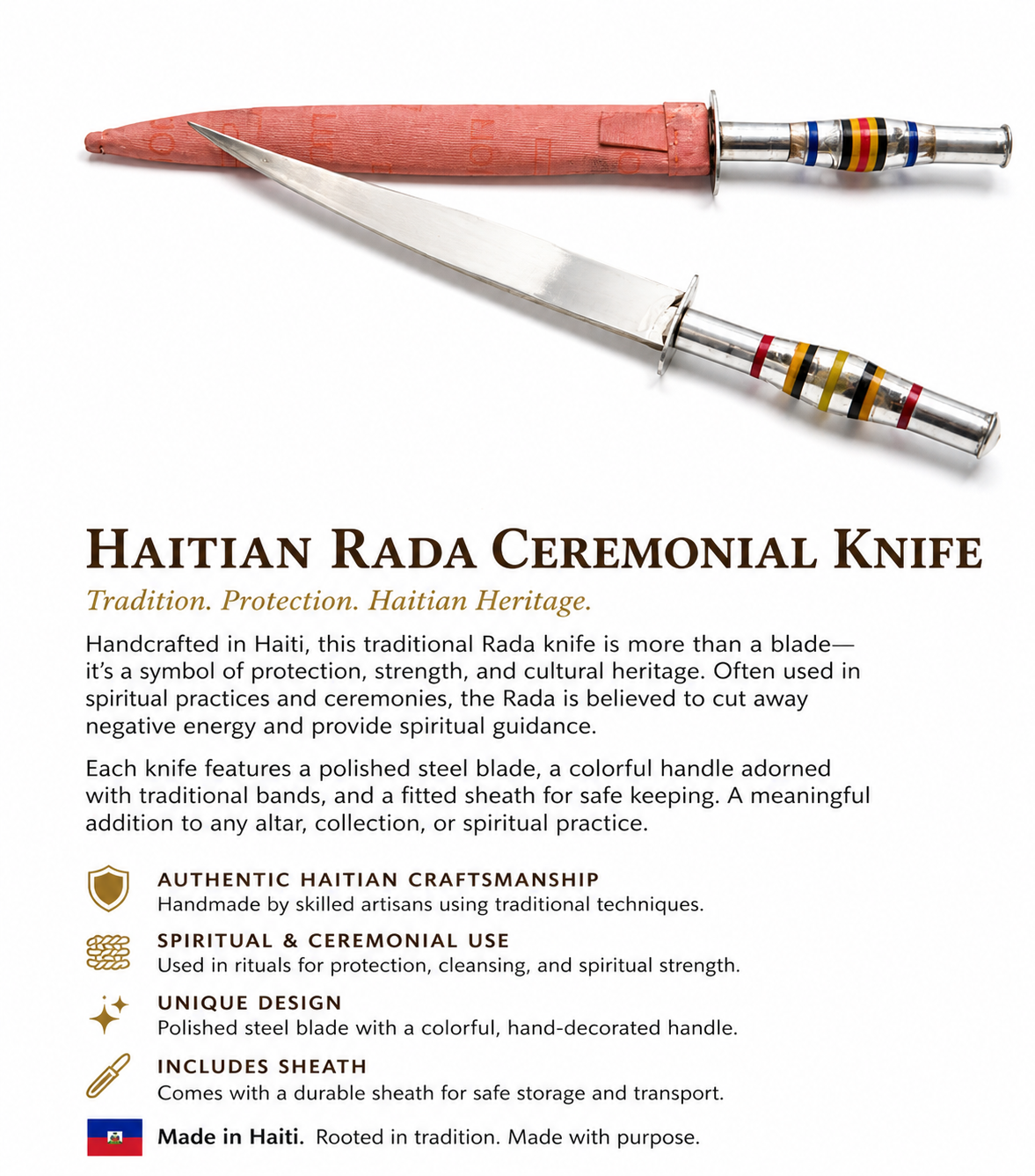 HAITIAN RADA  CEREMONIAL KNIFE
