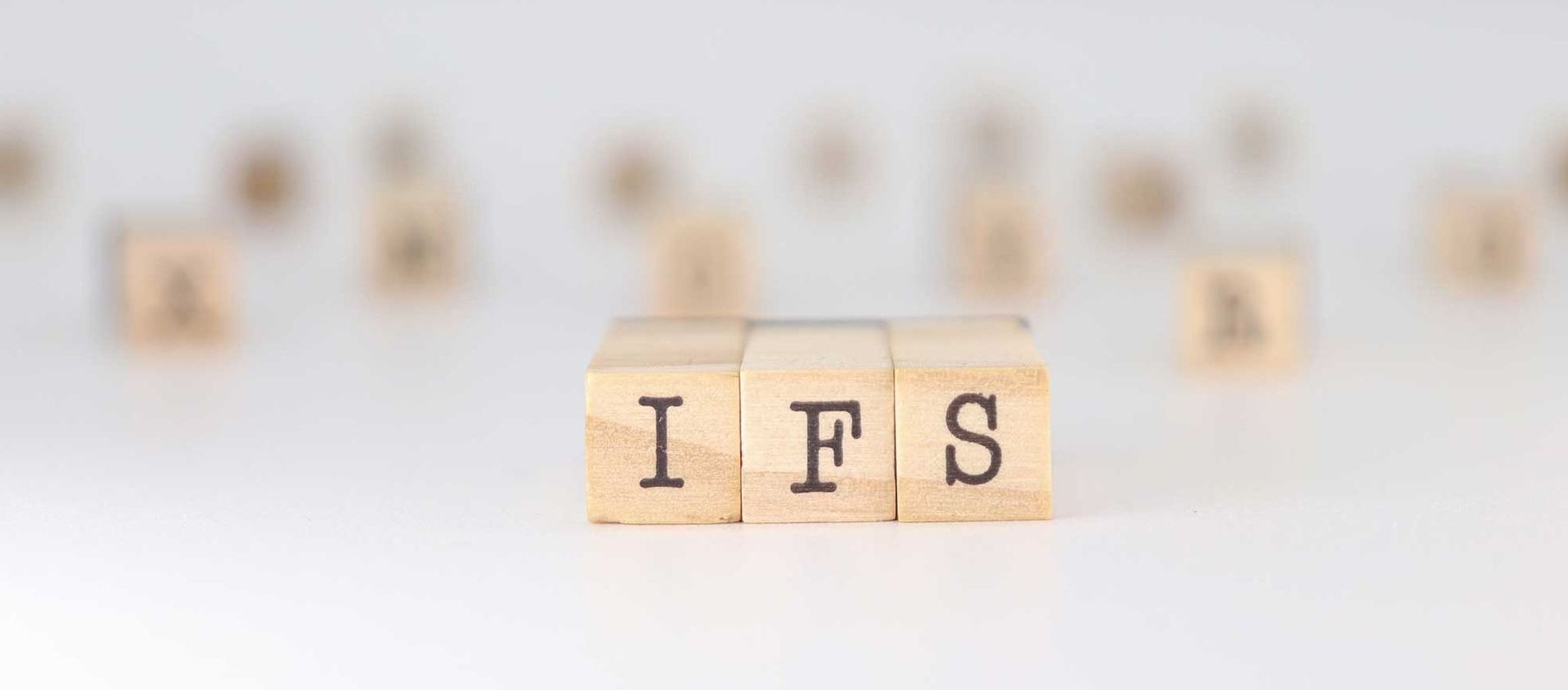 The word ifs is written on wooden blocks.