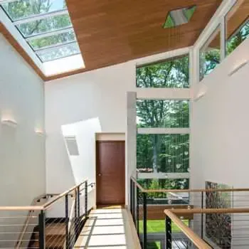 low profile room with skylight 