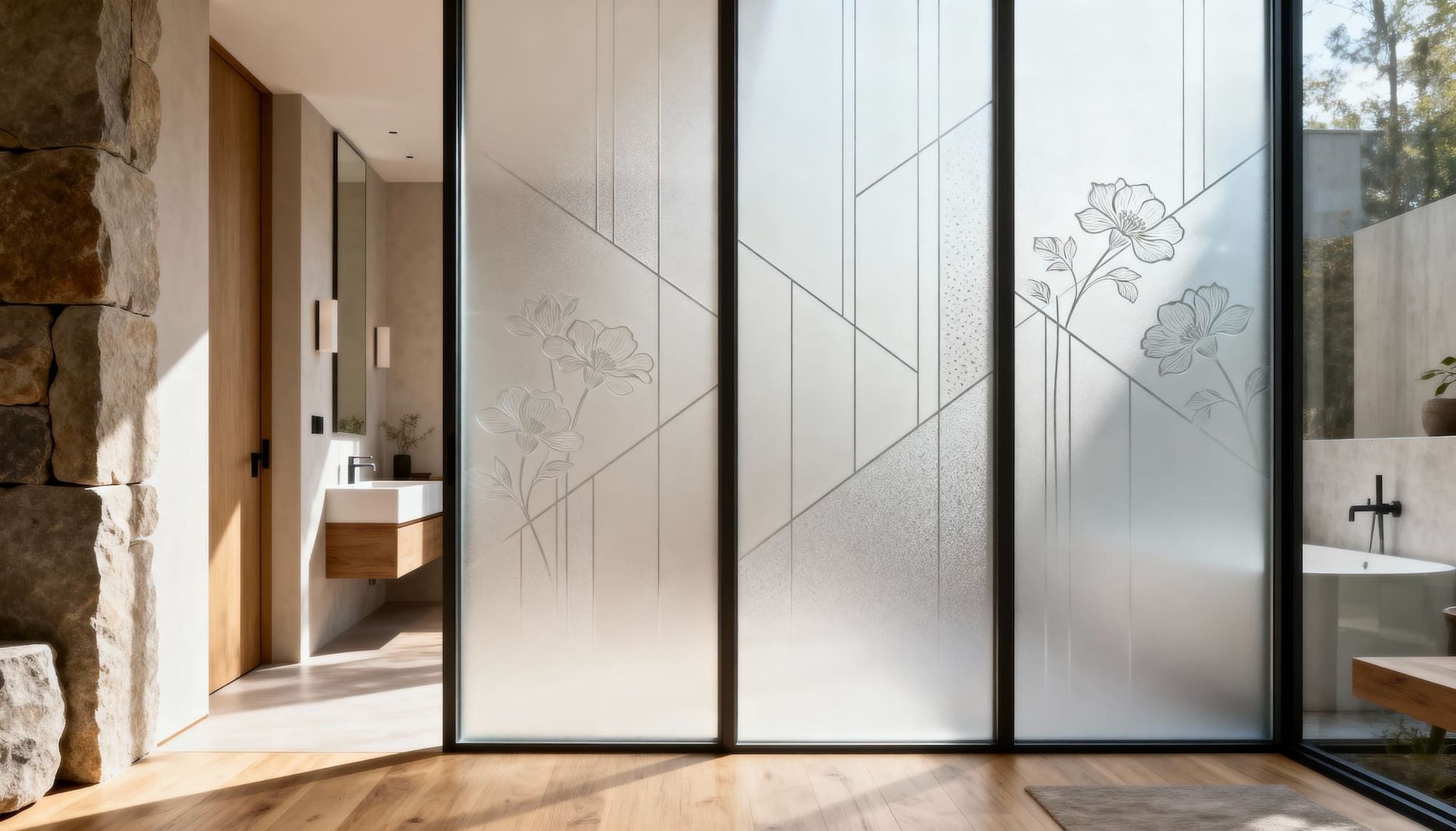 white out decorative window film