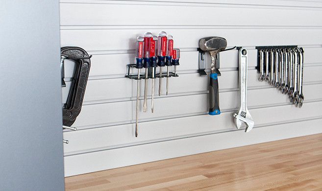 Custom Garage Slatwall Storage System