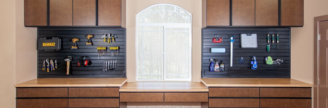 Custom Garage Slatwall Storage System