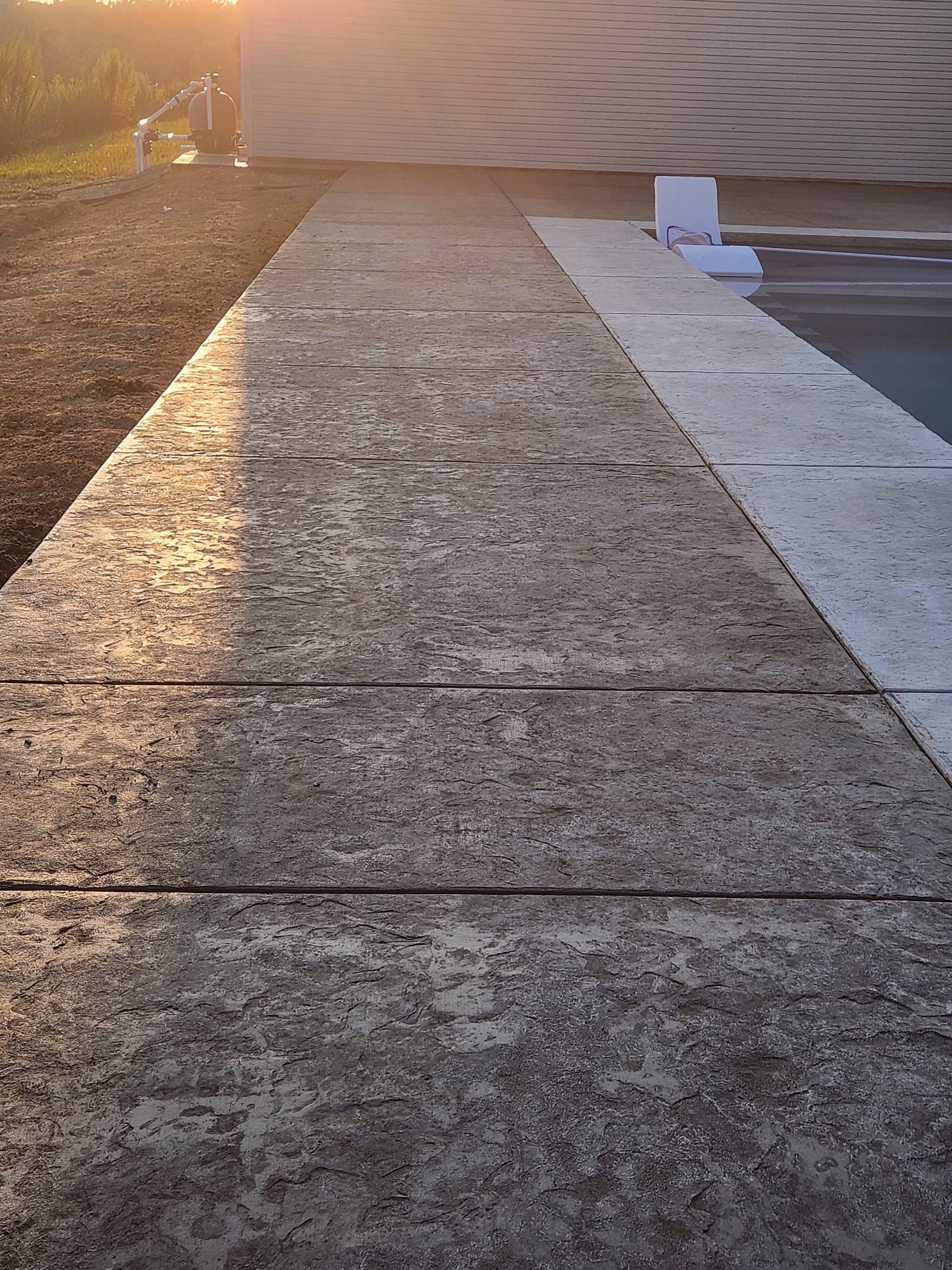 Exposed Aggregate Concrete Patio in Bay St. Louis, MS