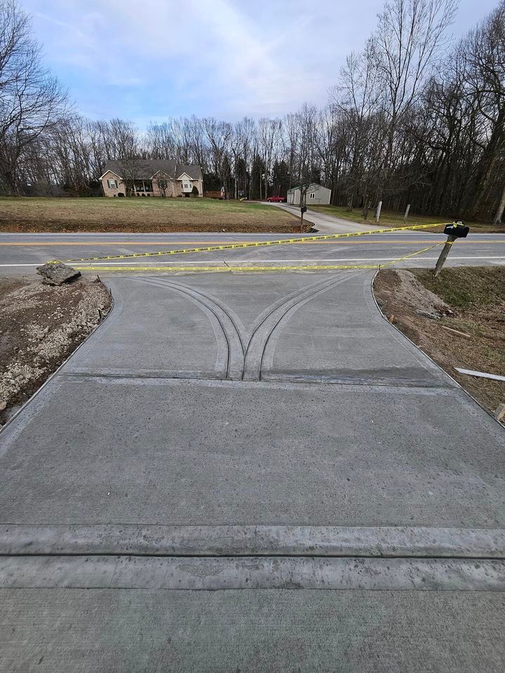 Colored Concrete Driveway in Bay St. Louis, M