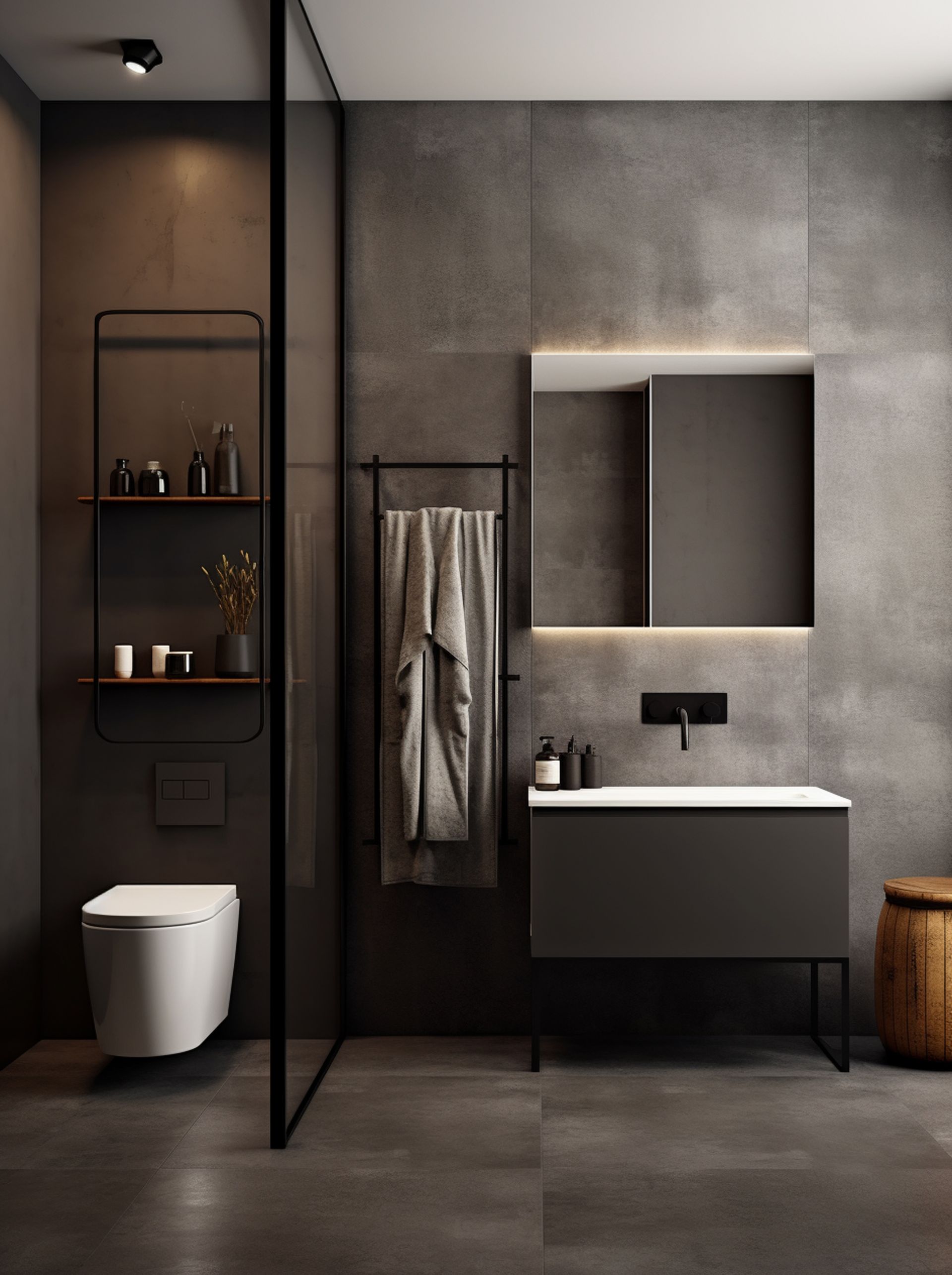 small bathroom with modern style