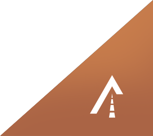 A Class Driving School, Bristol | A brown triangle with a white arrow pointing up