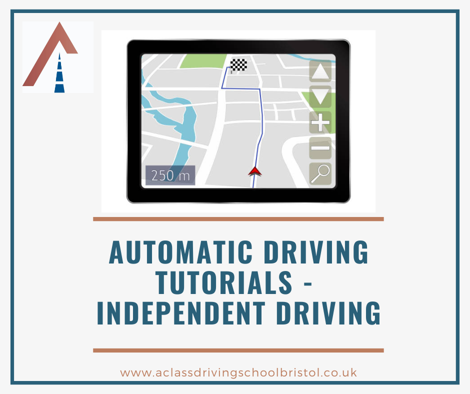 sat nav screen image on independent driving tutorial