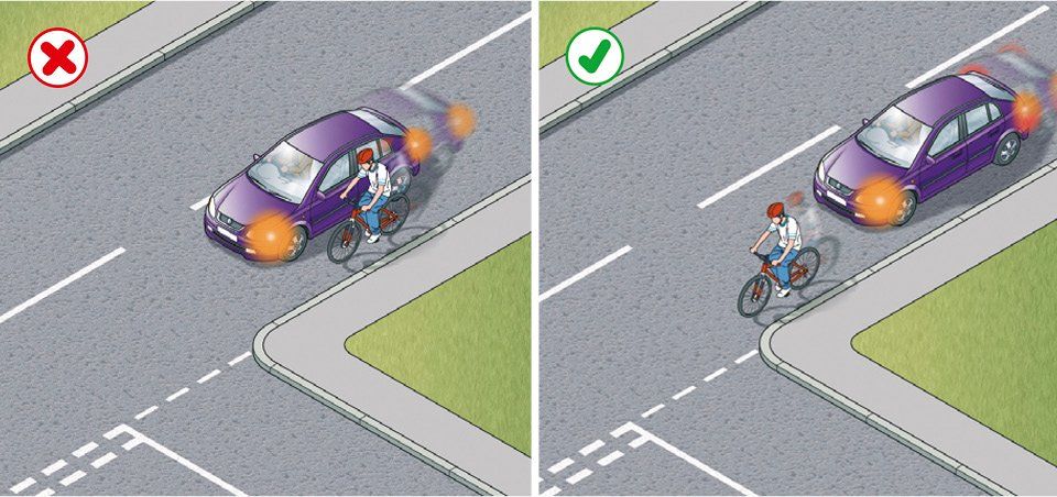 highway code rule 182 cyclist priority