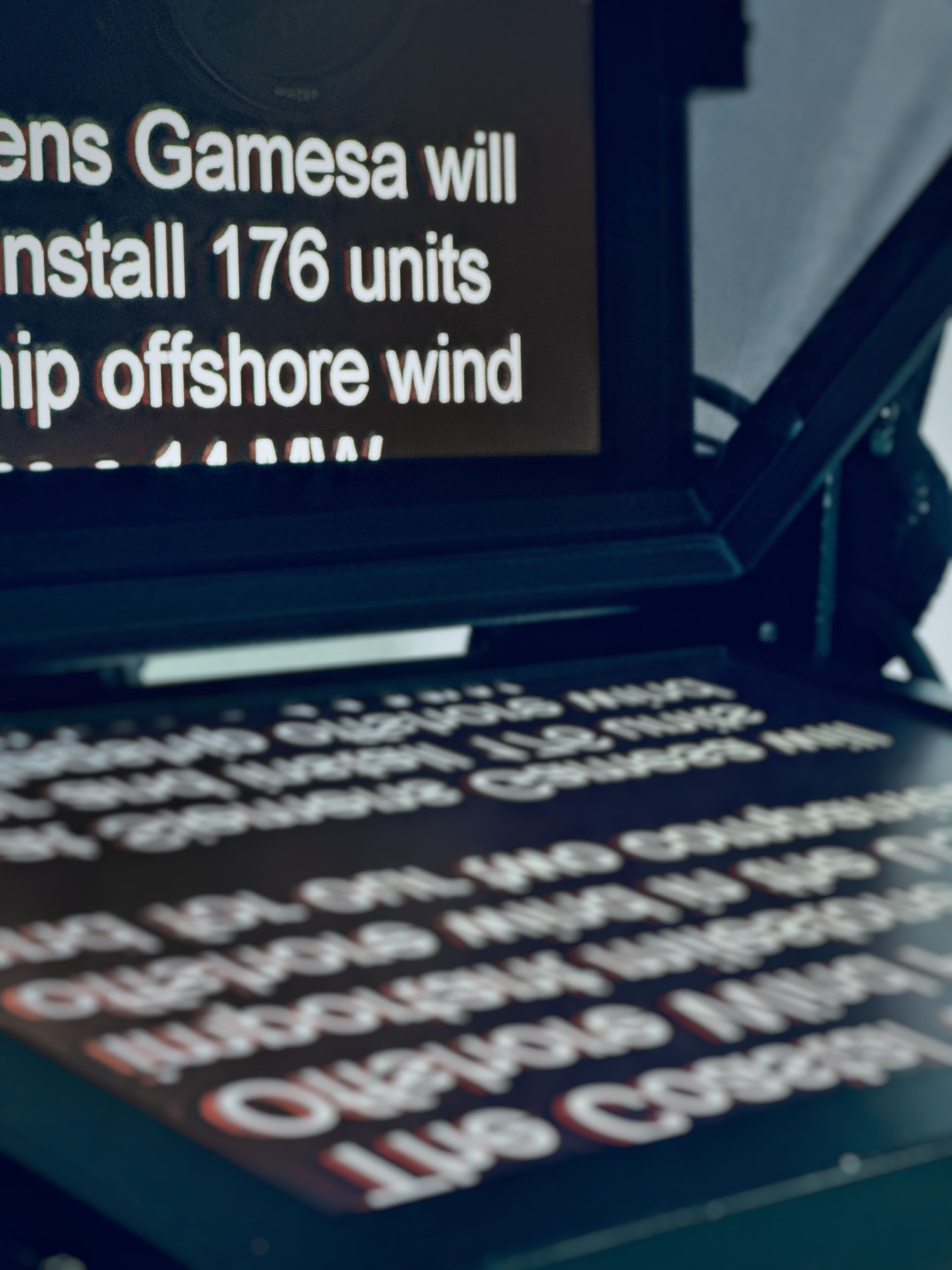 Teleprompter-Display