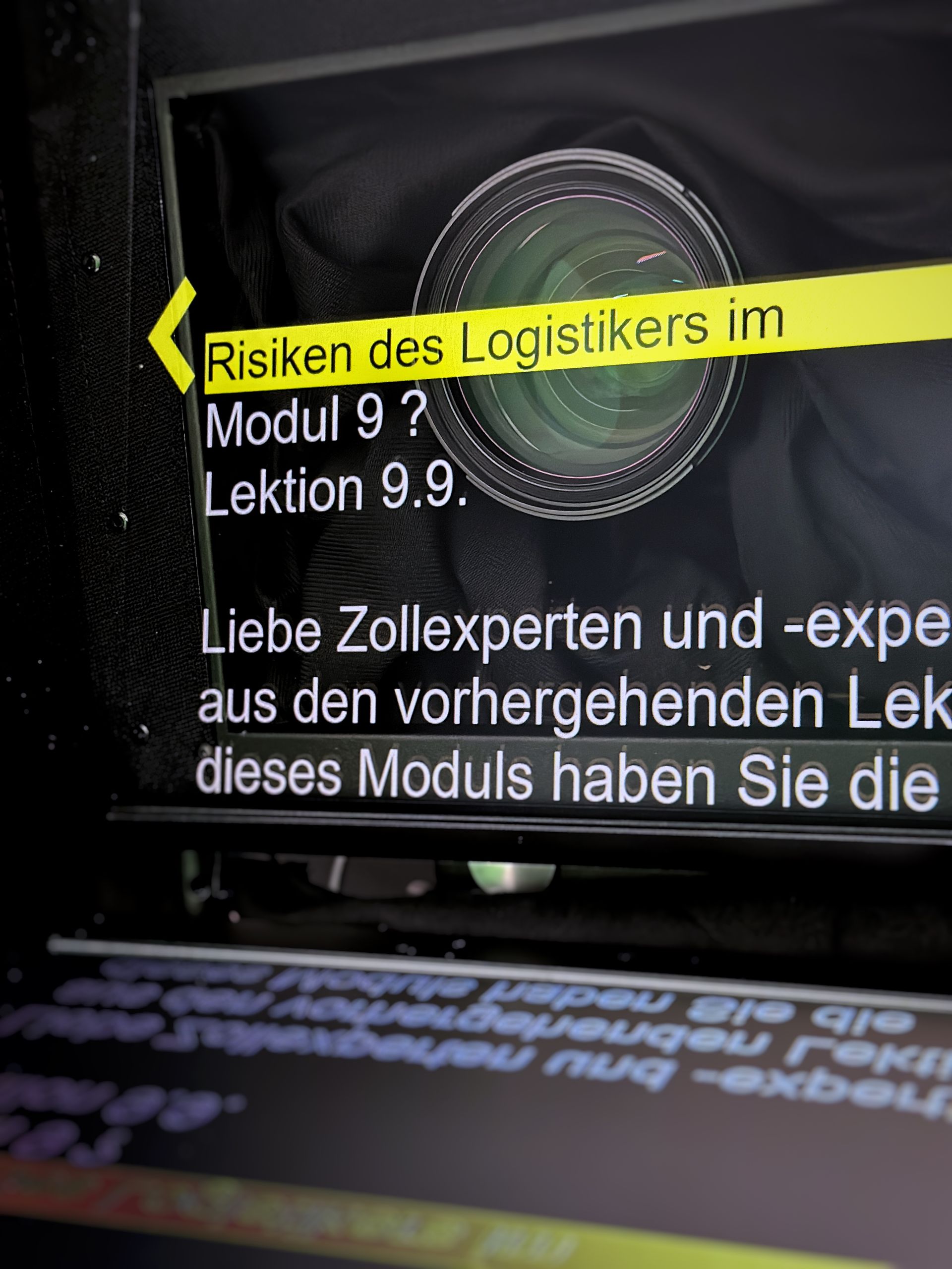 Professionelle Teleprompter-Lösung für Filmproduktionen